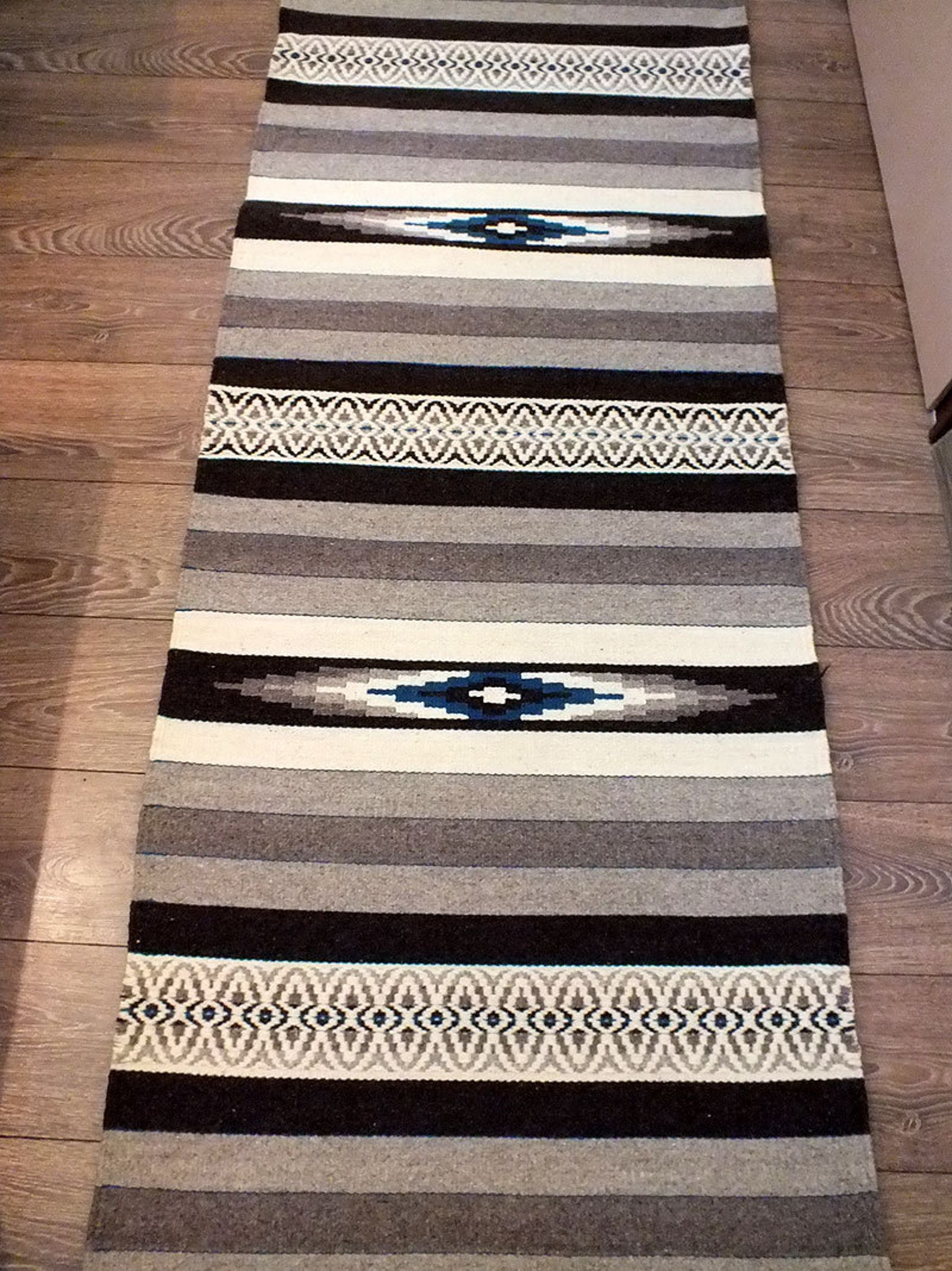 Handwoven Wool Rug Made to Order Grey Brown White and Etsy