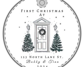 Personalized First Christmas Ornament New Homeowners 2024