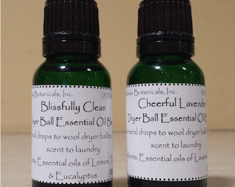 Dryer Ball Essential Oil Blends