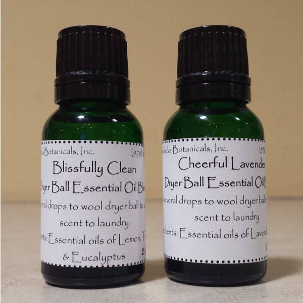 Dryer Ball Essential Oil Blends