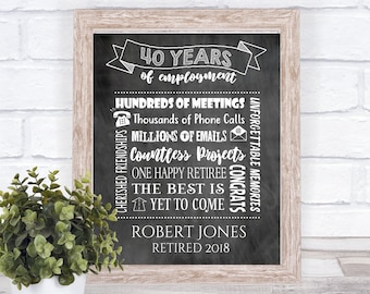 Retirement Print, Retirement Gift, Retiree Gift, Retirement Poster, retirement subway, retirement party, retirement decor, retiree print