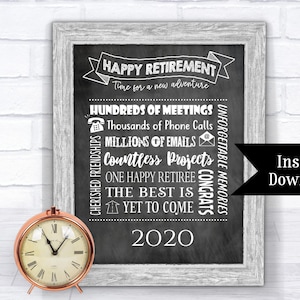 Retirement Print, Retirement party, Retirement Gift, Retirement printable, Retirement file, Retiree, Retirement present, Instant Download