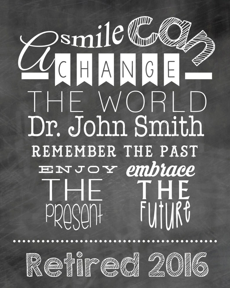 Dentist Retirement Print Dentist Retirement Gift Retiree Etsy