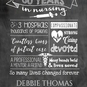 Nurse Retirement Print, Nursing Retirement, Nurse Retirement, Nurse Retirement Gift, Retirement Print, Retirement Gift, Retiree, Nursing image 2