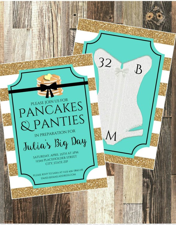 Pancakes And Panties Invitation 9