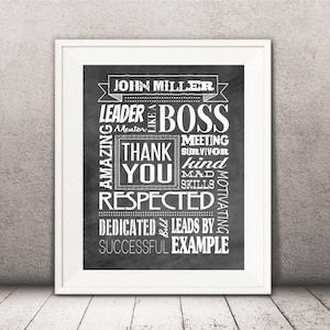 Boss Print, Boss Gift, Boss Wall Art, Bosses day, gift for boss, work gift, like a boss, boss's day, boss present, boss gift, employer