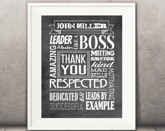Boss Print, Boss Gift, Boss Wall Art, Bosses day, gift for boss, work gift, like a boss, boss's day, boss present, boss gift, employer