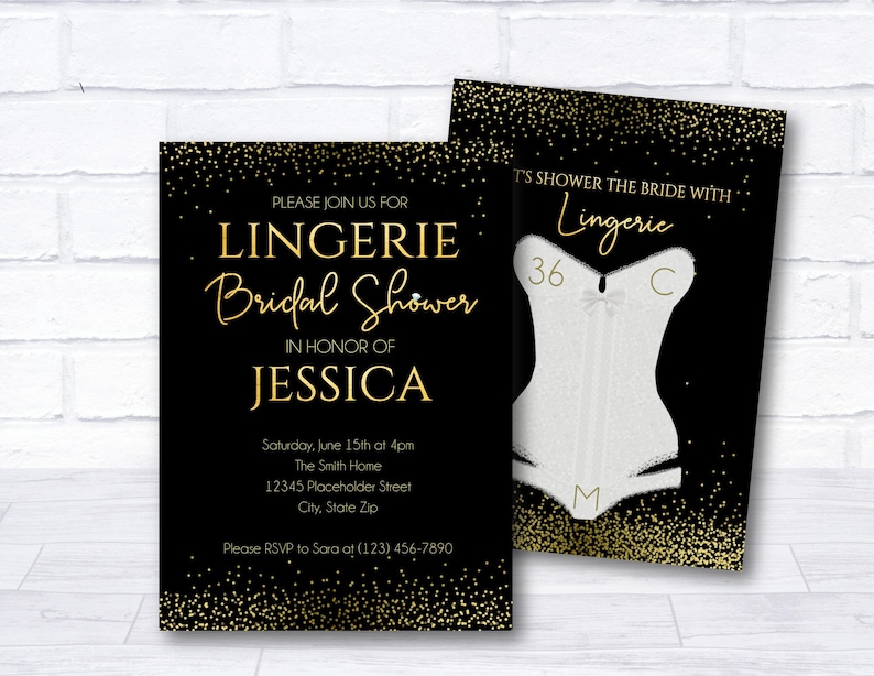 Lingerie Bridal Shower Lingerie Invite Bridal Shower Invite Lingerie Party Printable Bridal ...