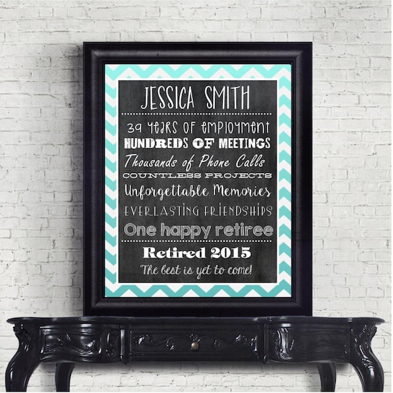 Retirement Print Retirement Gift Retiree Gift. Retirement Etsy