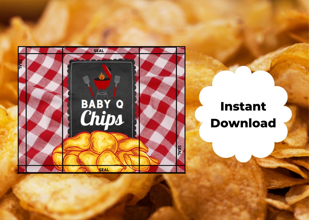 Baby Q Chips Wrapper, Baby Q Printable, Baby Q Chips, Baby Q Template ...