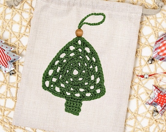 Motif de décoration de sapin de Noël au crochet : décoration de Noël moderne (Modèle PDF)