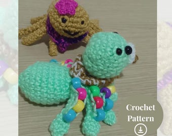 Jumping Spider Crochet Pattern: Beaded Fidget Toy (PDF)