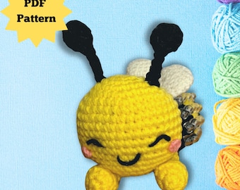 Beaded Bumblebee Crochet Pattern: DIY Amigurumi Fidget Toy (PDF Pattern)