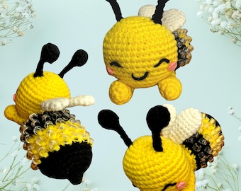 Bumblebee Crochet Pattern Beaded Low Sew Fidget Fun: DIY Bumble Bee Crochet Pattern | Crochet Amigurumi Crochet Market Prep Bumblebee Fidget