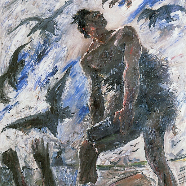 Lovis Corinth "Cain" 1917 Reproduction Digital Print Cain and Able Book of Genesis Biblical Book Christianity Religious