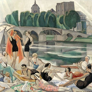 Colorful Home D\u00e9cor Shall We Dance by Gerda Wegener Fine Art Print Figurative Poster Modern Artwork
