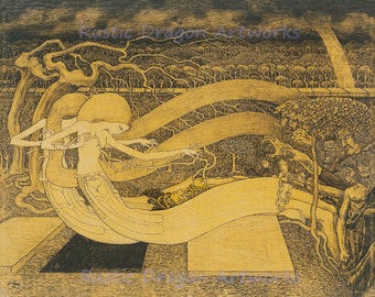 Jan Toorop "O' Grave Where is Thy Victory" 1892 Reproduction Digital Print Vintage  Art Nouveau