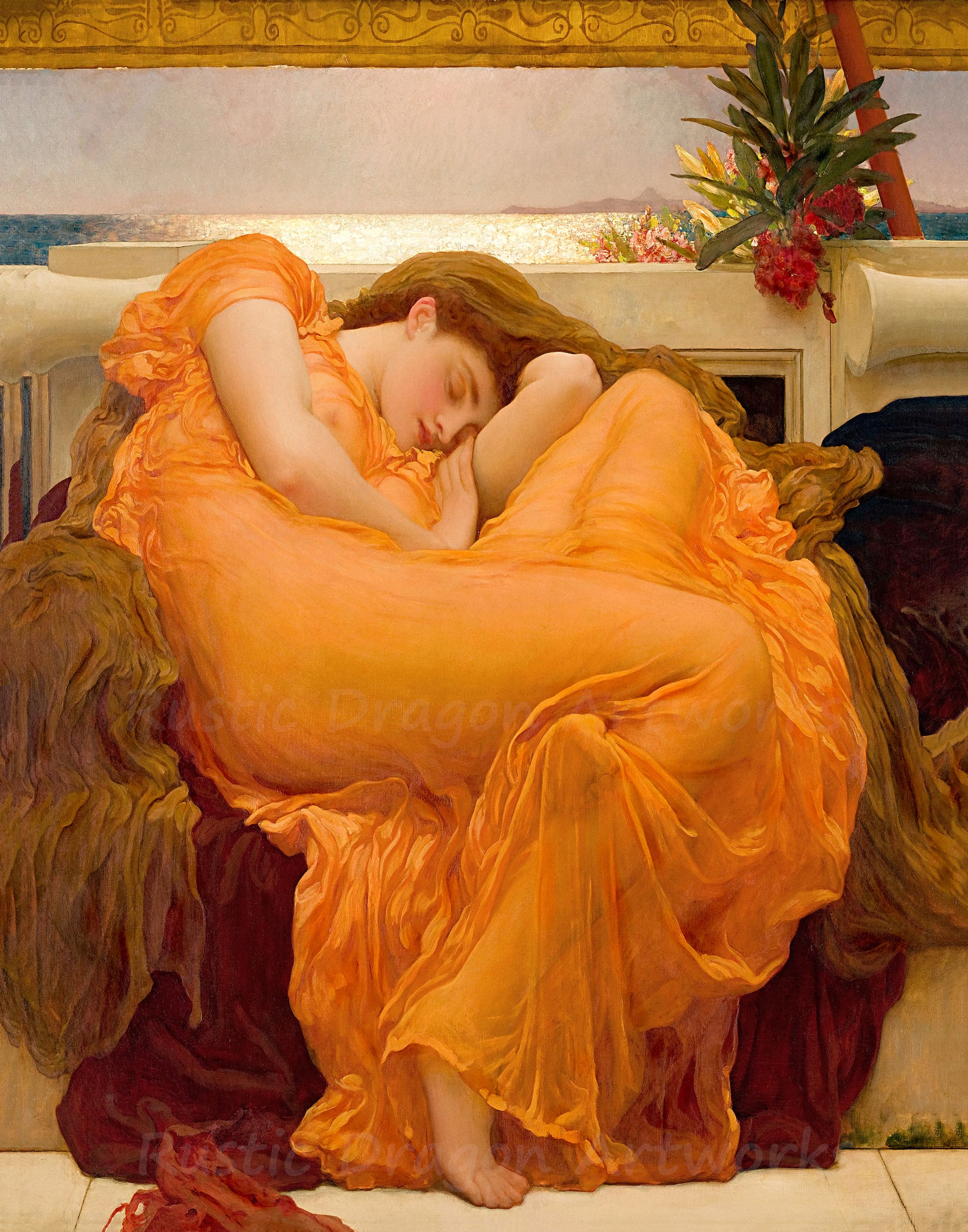 Frederic Leighton flaming June 1895 Reproduction Etsy
