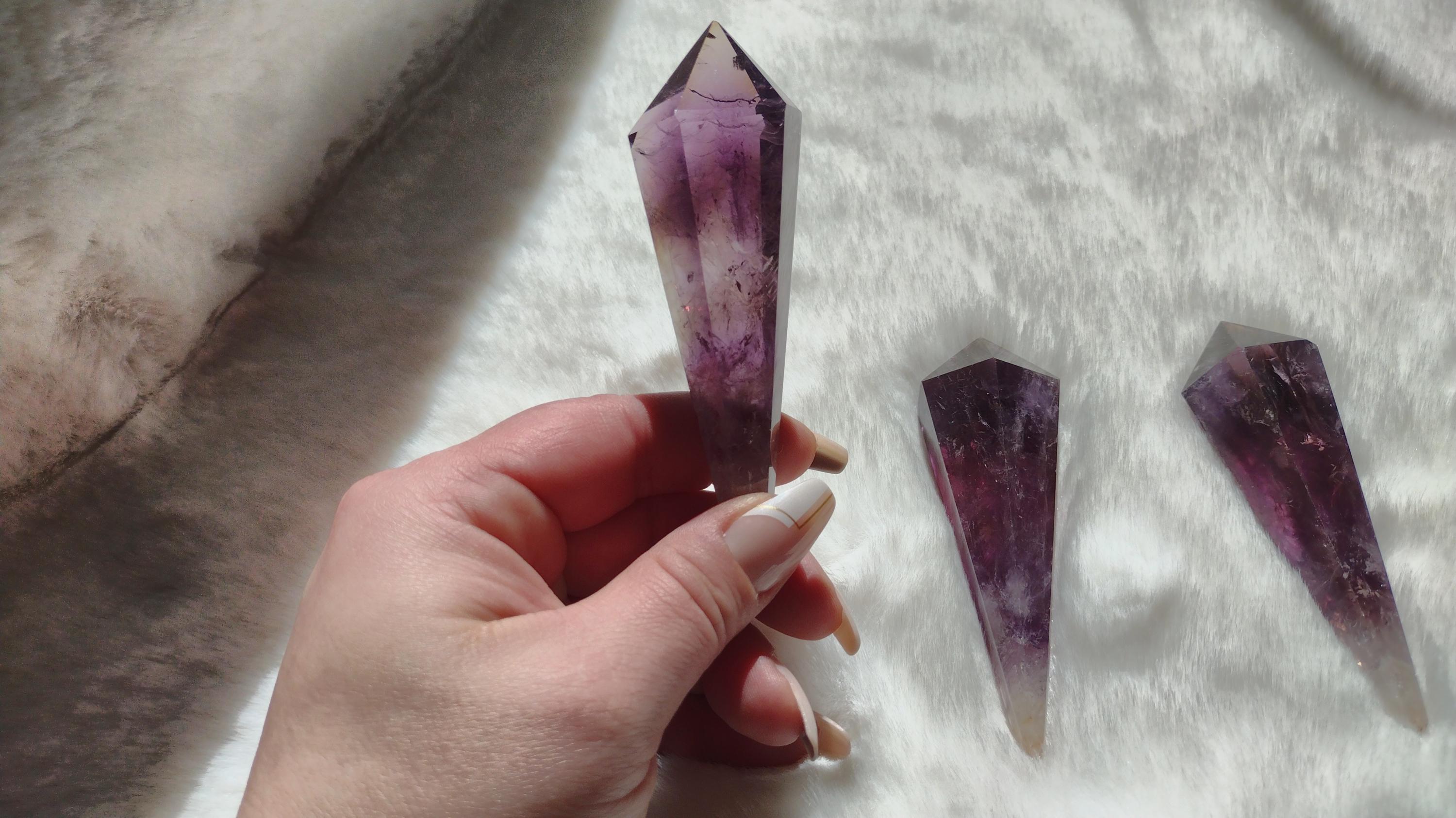 Flashy Polished Amethyst Root