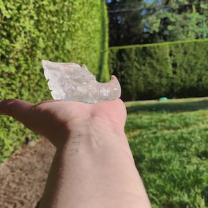 Clear Quartz Dragon Heads