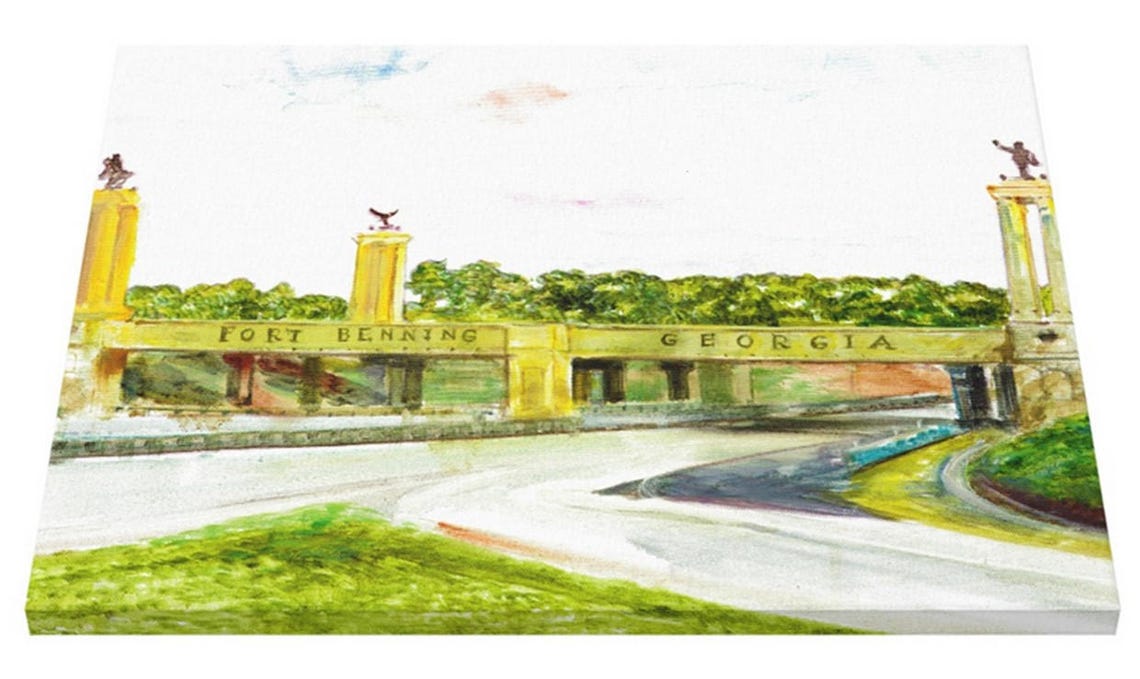 Fort Benning Ga Entrance Canvas Print Fort Benning Ga Etsy España