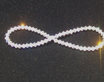 Slip-On Anklet Infinity Stretch Swarovski Crystal