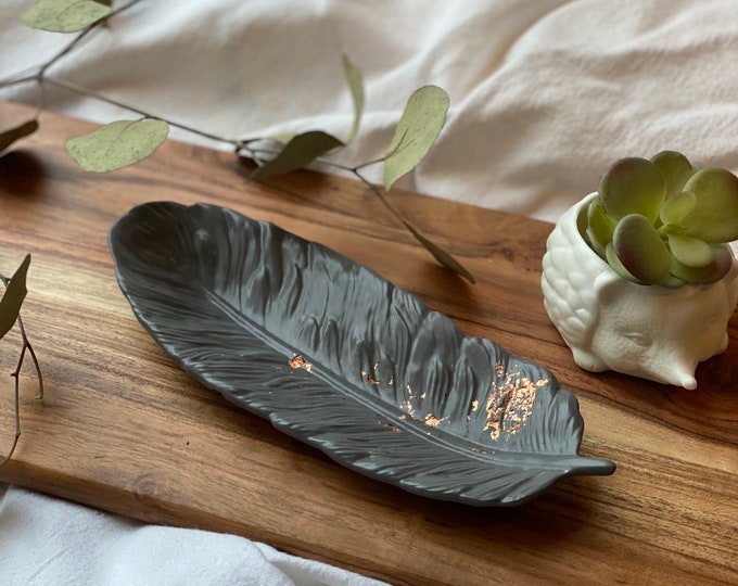 Featured listing image: Jesmonite Feather Tray