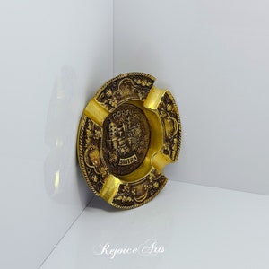 Vintage Brass Sintra Portugal Ashtray