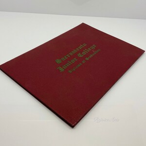 Vintage 1951 Sacramento Junior College Diploma Sacramento California