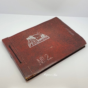 Vintage Japanese Photo Album with 140 Family Photographs from 1930s
