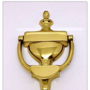 Solid Brass Door Knocker Made In England