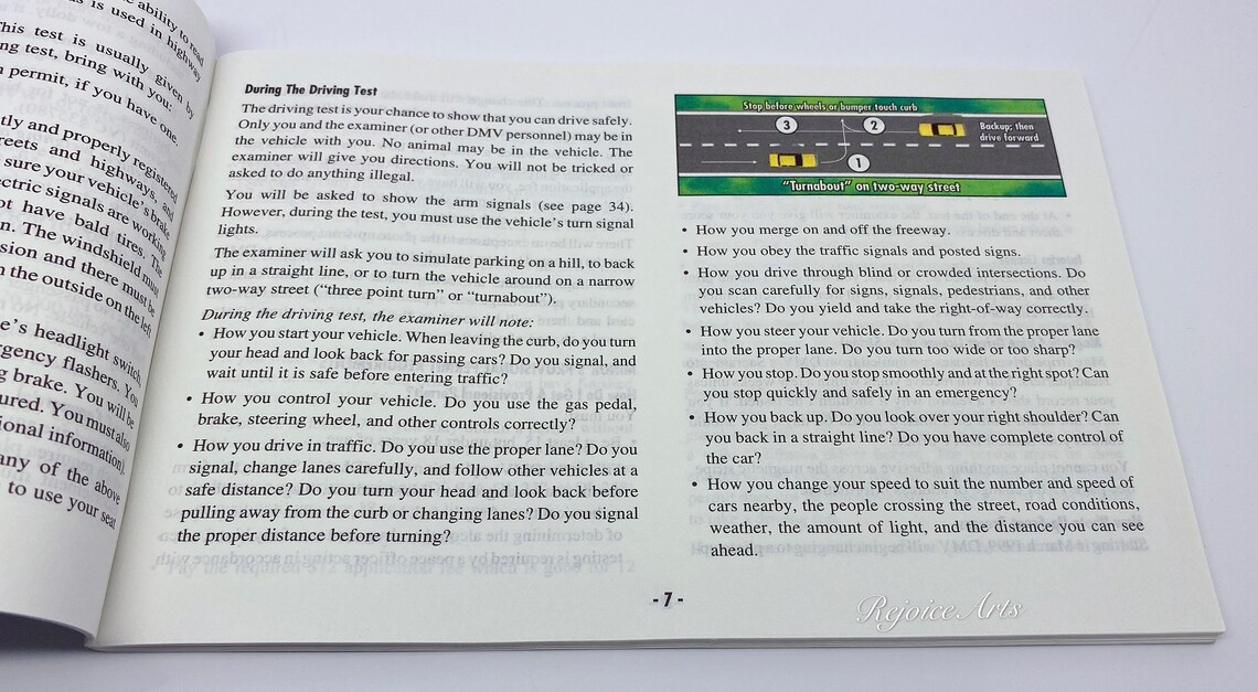 1999 California Driver's Handbook DMV Etsy