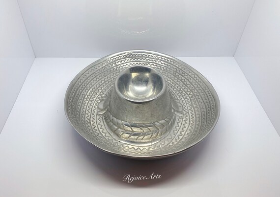 Vintage Metal Sombrero Chip \u0026 Dip 