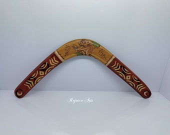Vintage Aboriginal Wood Boomerang