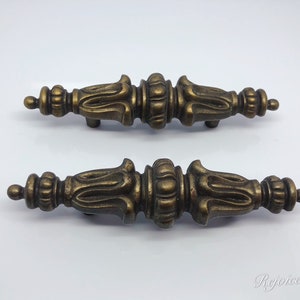 Vintage Set of 2 Solid Brass Handles