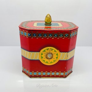 Boîte de conserve vintage fabriquée en Angleterre