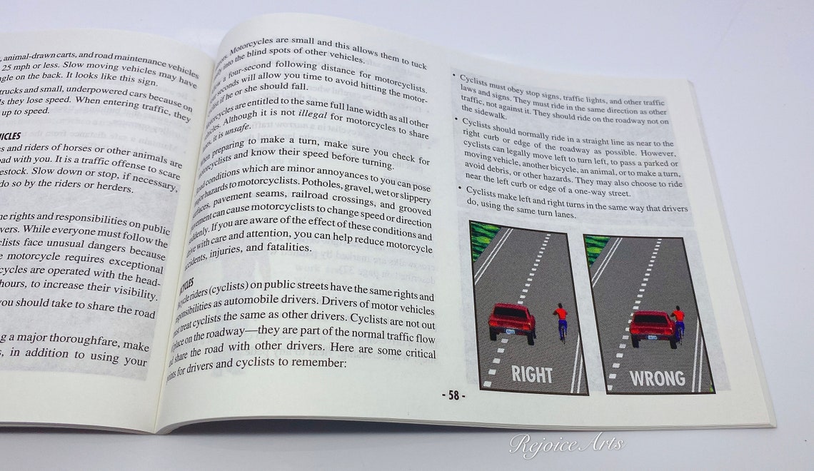 1999 California Driver's Handbook DMV Etsy