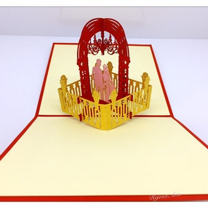 3D Pop Up Wedding Card