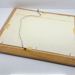 Vintage Framed Hand Written Art Print image 4