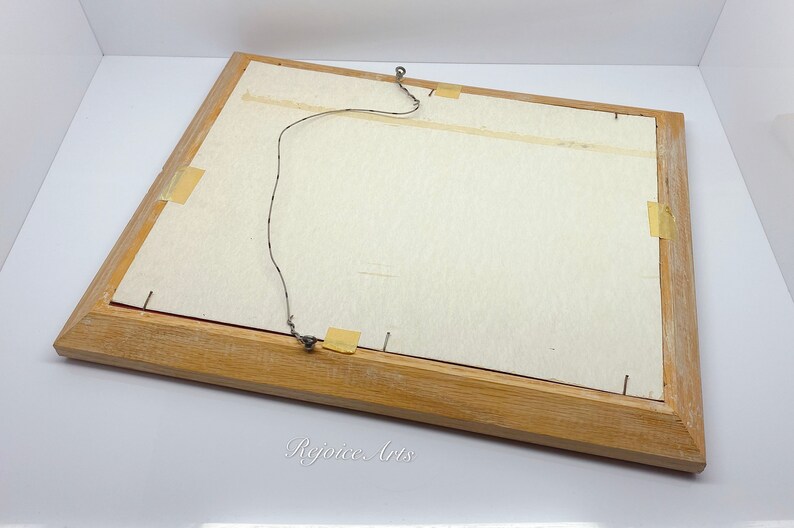 Vintage Framed Hand Written Art Print image 4