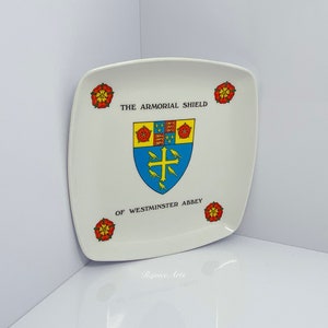 Vintage the Armorial Shield of Westminster Abbey Souvenir Dish