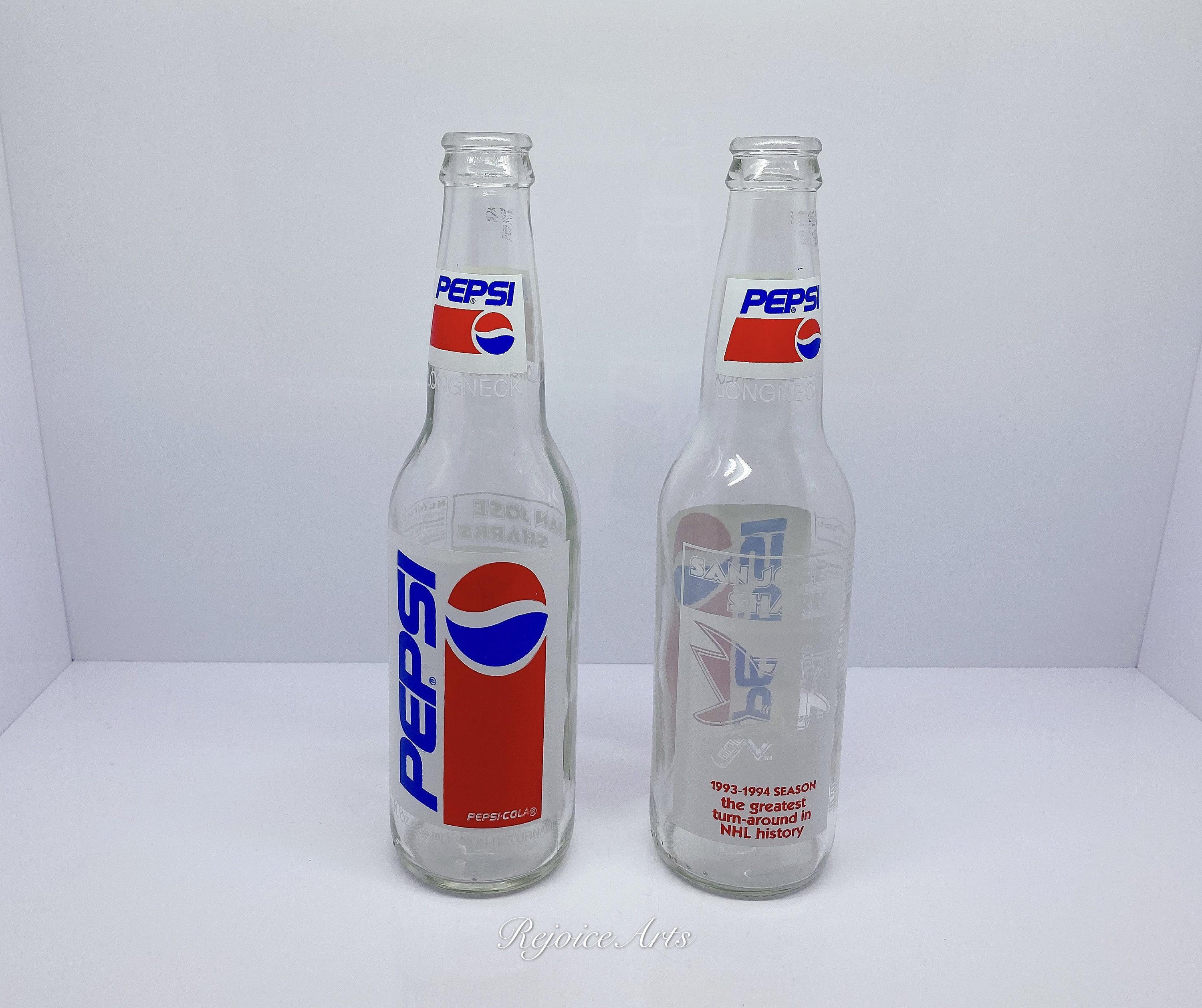 Vintage Pair of Pepsi Longneck Bottles San Jose Sharks - Etsy 日本