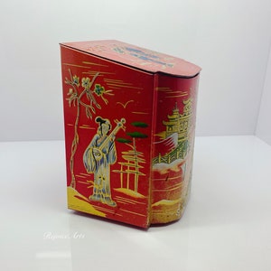 Vintage Baret Ware Geisha Scenes Tea Tin Made in England