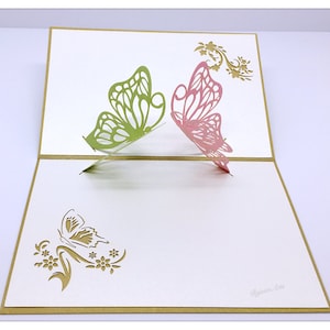 3D Pop Up Butterfly Card