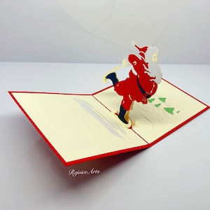 3D Pop Up Santa Claus Christmas Card