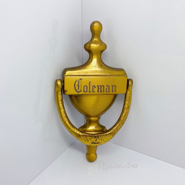 Engraved Door Knocker Etsy