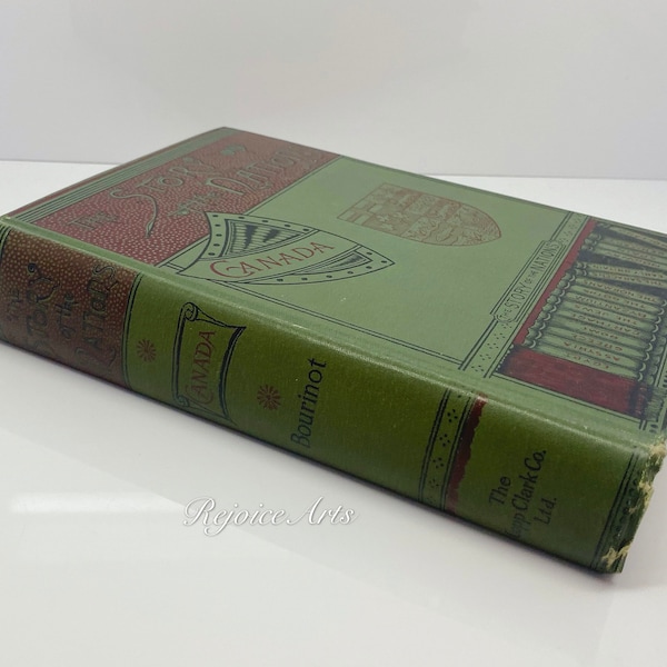 La historia de las naciones Canadá por J.G. Bourinot Hardcover 1896