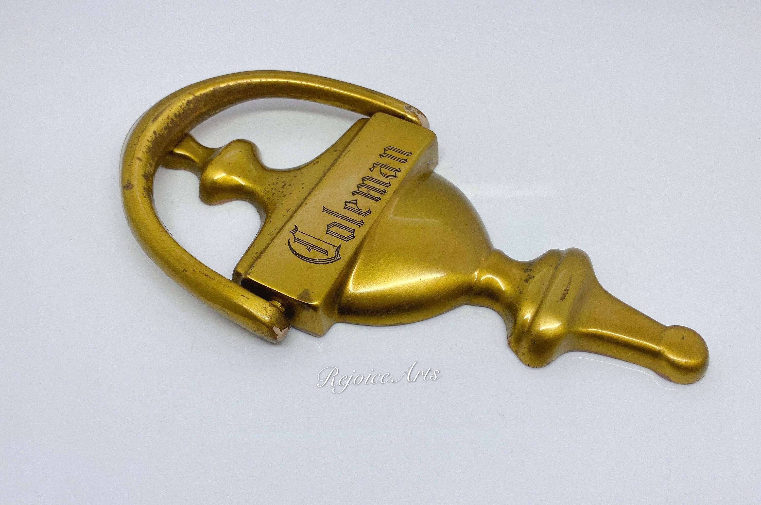 Things Remembered Solid Brass Door Knocker Coleman Engraved Made