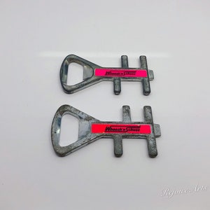 Vintage Pair of Western Airlines Promotional Whoosh N Schuss Ski Key Bottle Openers