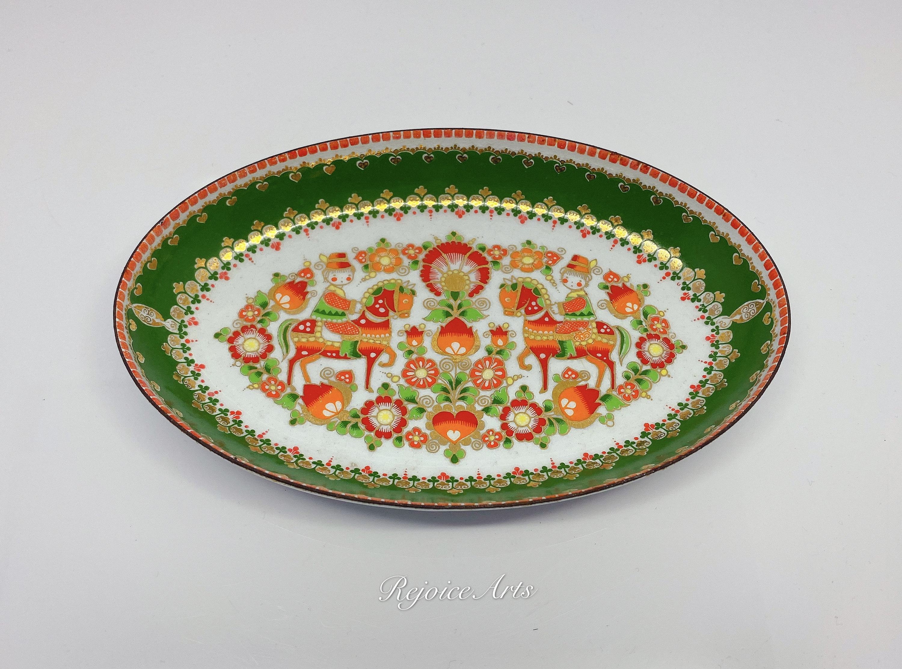 Steinbock Enamel Plates, Two Pieces, Handmade and Painted In Austria. –  Roadshow Collectibles